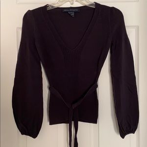 Navy Knit French Connection Top